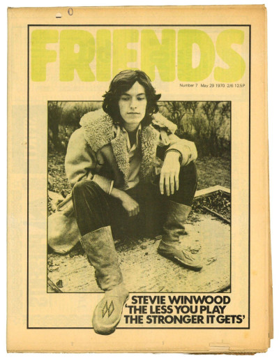 Frendz/Friends Magazine/Newspaper No 7 May 29 1970 Steve Winwood Spencer Davis Buffy St Marie