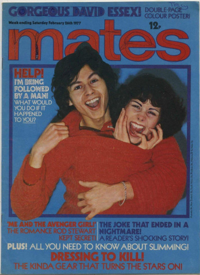 MATES Magazine 26 January 1977 26/1/77 David Essex poster Our Kid pinup