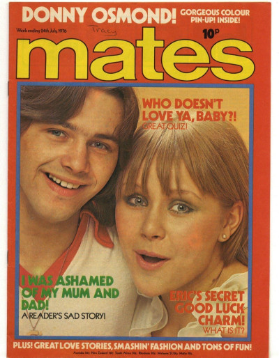 MATES Magazine 24 July 1976 24/7/76 Donny Osmond poster Rod Stewart color pics