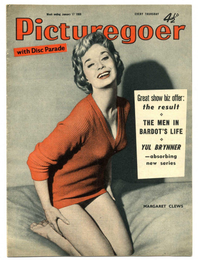 Sex Pistols/JAMIE REID PICTUREGOER Magazine January 1959 Margaret Clews inspired FUCK FOREVER poster