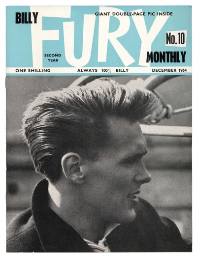 Billy Fury Monthly Magazine issue No 10 December 1964 Early UK Music mag