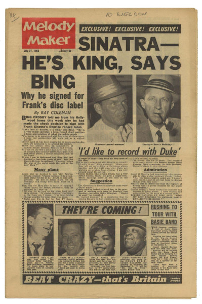 Melody Maker July 27, 1963 The rise of the beat scene! The Beatles