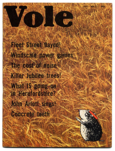Vole Magazine No 1 1977 Village Industry Heavy horses  Windscale John Arlott Horace Saville