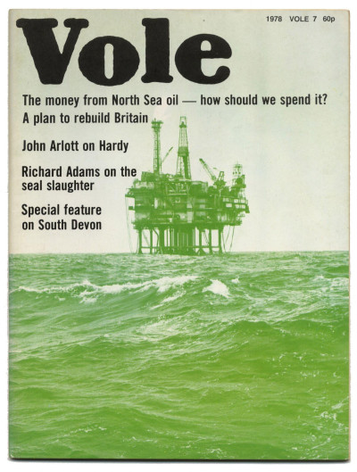 Vole Magazine  No 7 March 16, 1978 Richard Adams seal slaughter North Sea Oil South Devon