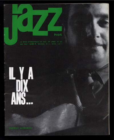 Jazz Hot Magazine Mai May 1963 featuring Django Reinhardt