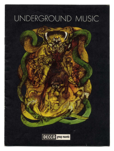 DECCA Group record catalogue of Underground Music  1969 Genesis  Stones Mayall Deviants David Anstey