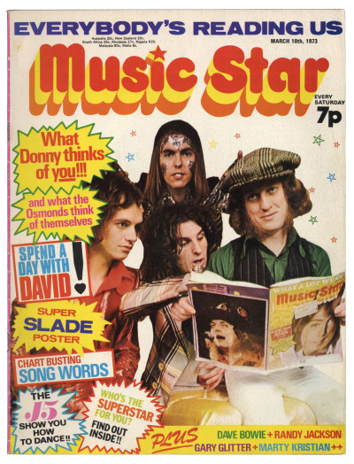 Music Star Magazine 10 March 1973 Sweet Slade David Bowie Cassidy Osmonds Jackson 5 Gary Glitter 