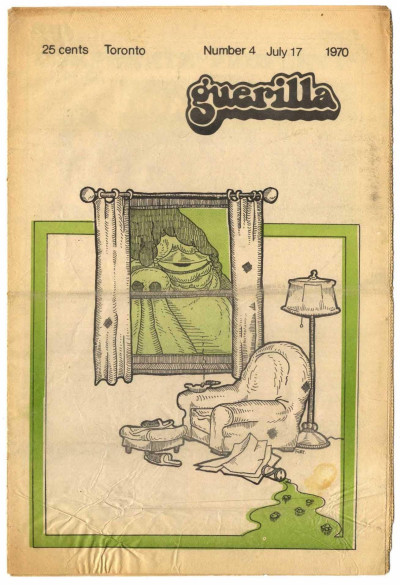 Guerilla magazine/newspaper No 4 July 17 1970 Canadian Underground Press from Toronto