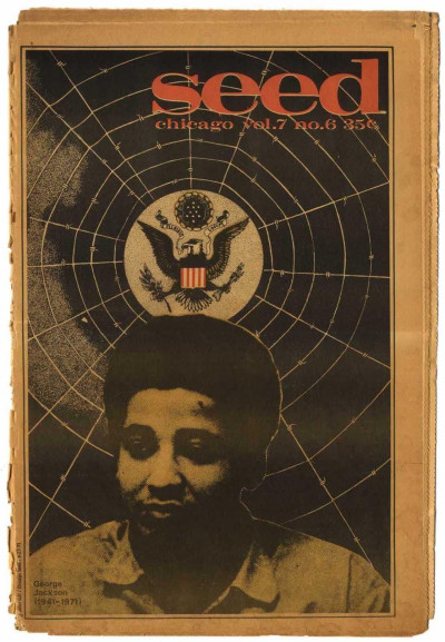 Seed magazine/newspaper Chicago Vol 7 No 6 August 27 1971  George Jackson Ireland Thane Hellmuth