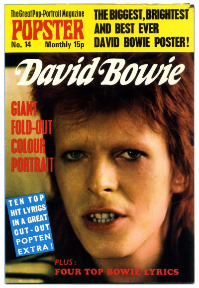 Popster issue No 14 UK issue magazine David Bowie giant fold out colour Ziggy poster