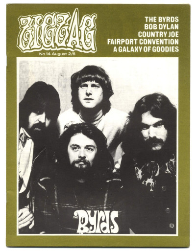 Zigzag Magazine No 14 August 1970 Byrds Fairport Country Joe Capt Beefheart Deep Purple Free