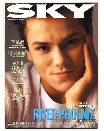 SKY Magazine  September 1988 River Phoenix Pet Shop Boys Funkytown Tracy Chapman