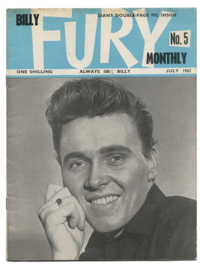 Billy Fury Monthly Magazine issue No 5 July 1963 Early UK Music mag