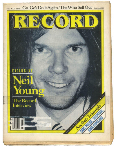 Record magazine October 1982 Vol 1 No 12 The Who Dick Dale Go-Go's Neil Young