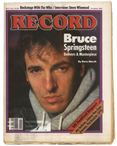 Record magazine November 1982 Vol 2 No 1 Bruce Springsteen The Who Steve Winwood