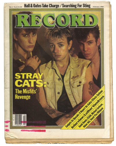 Record magazine September 1982 Vol 2 No 4 Stray Cats Hall & Oates Police Sting David Bowie