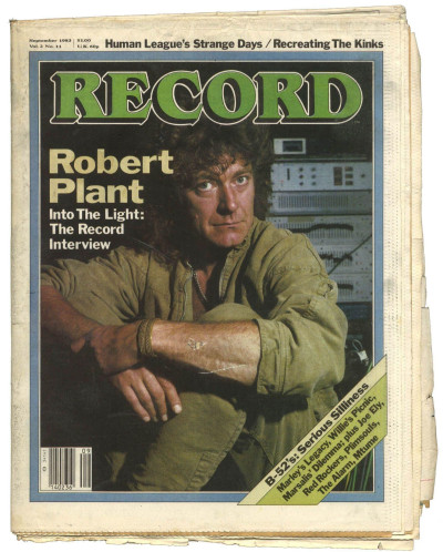 Record magazine December 1982 Vol 2 No 11 Robert Plant B-52's Human League The Kinks