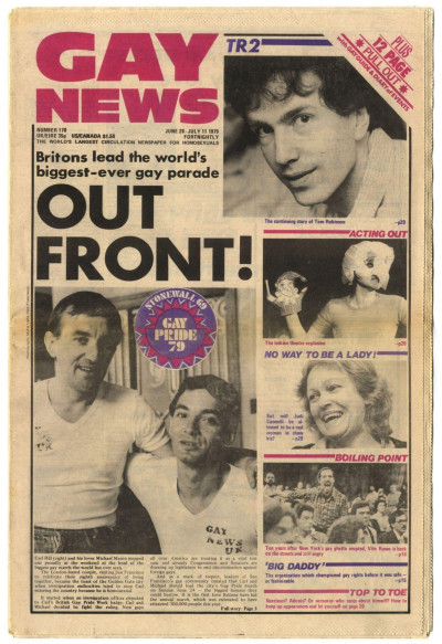 Gay News magzine/newspaper No 170  June 28 July 11, 1979 Tom Robinson Gay Pride
