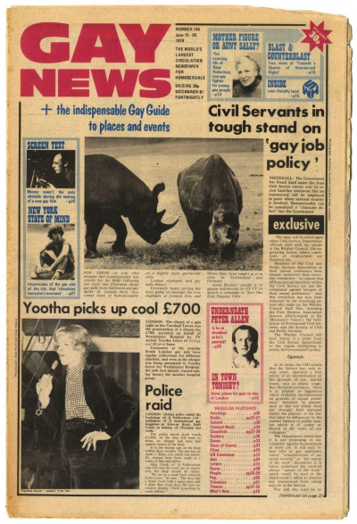 Gay News magzine/newspaper No 145 June 15-28, 1979 New York Civil servants gay job policy