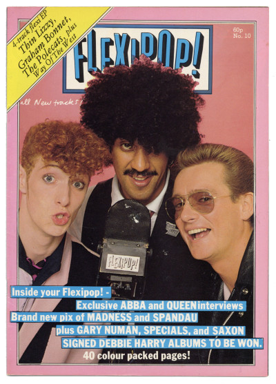 Flexipop Magazine No 10 Thin Lizzy Siouxsie ABBA Queen Madness Gary Numan The Specials Debbie Harry Adam Ant Spandau Ballet