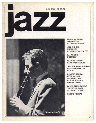 Jazz  Magazine Vol 5 No. 6 June 1966 Kai Winding Buddy Defranco Ornette Coleman