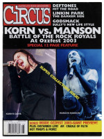 Circus Magazine　MARILYN MANSON ロックマガジン Circus Magazine MARILYN MANSON ロックマガジン 超大特価 1997