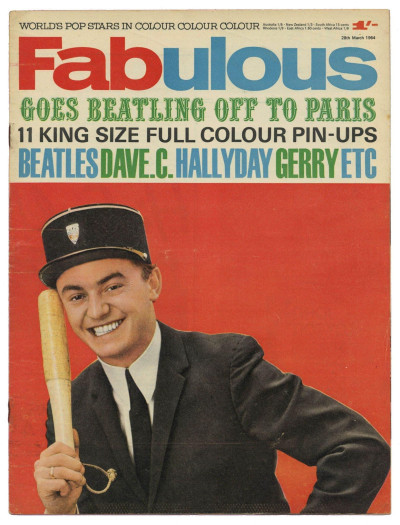 Fabulous Magazine 29 March 1964 Searchers Gerry Pacemakers Beatles Dave Clark Johnny Hallyday