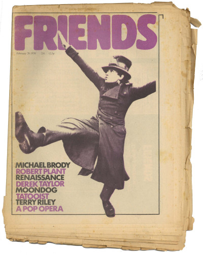 Frendz/Friends Magazine/Newspaper No 3 February 20 1970 Led Zeppelin Terry Riley Derek Taylor