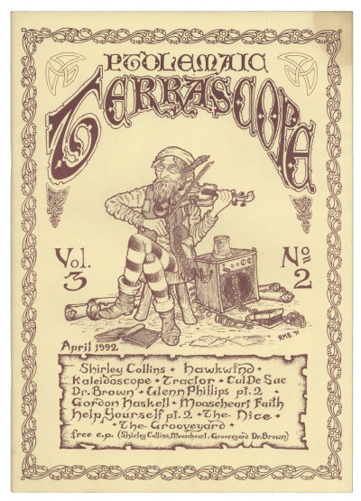 Ptolemaic Terrascope magazine No 10 April 1992 + insert Hawkwind Kaleidoscope Gordon Haskell