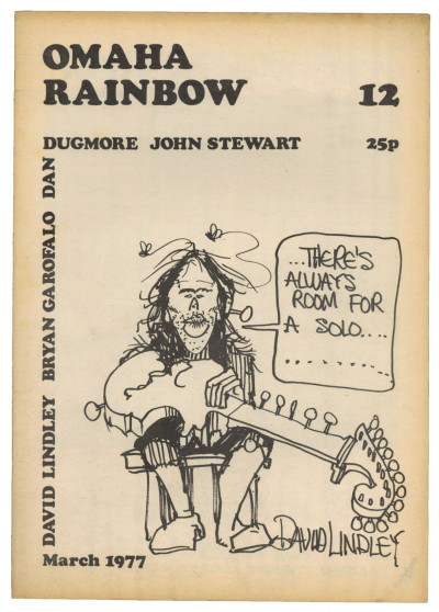 Omaha Rainbow Magazine No 12 March 1977 Emmylou Harris Billy Swan Roger Bush John Ware Glen D.Hardin