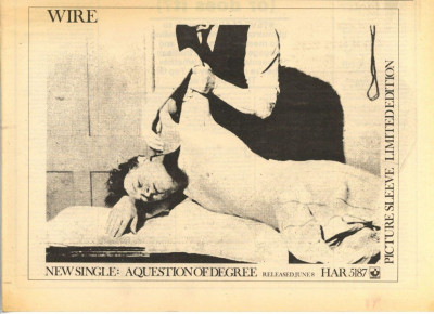 WIRE A question of degree A4 Size single advert vintage music press cutting/clipping 1979
