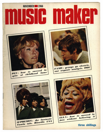 Music Maker Magazine 11/1966 Motown Petula Clark Ella Firzgerald Earl Hines