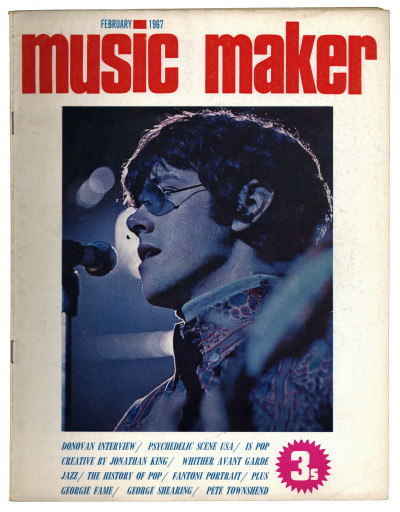 Music Maker Magazine UK 2/1967 Pete Townshend US Psych The Doors Frank Zappa Byrds Donovan
