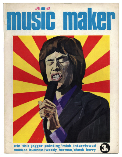 Music Maker Magazine UK 4/1967 Monkees Chuck Berry Woody Herman Mick Jagger Rolling Stones Manfred