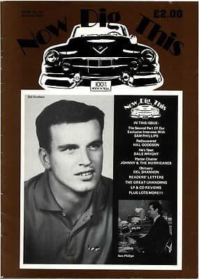 Now Dig This Magazine Issue No 84 Sam Phillips Del Shannon Hal Goodson Dale Wright