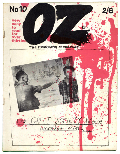 OZ Magazine No 10 (March 1968) The Pornography of Violence issue Roger McGough Martin Sharp cartoon