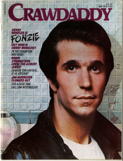 Crawdaddy Magazine May 1976 Jim Morrison Doors Bruce Springsteen Henry Winkler The Fonz