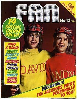 Fan Magazine Issue No 13 Sweet David Bowie Michael Jackson Donny Osmond New Seekers