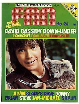 Fan Magazine No 24 August 1974 Sweet Brian Connolly Slade Donny Osmond Alvin Stardust David Cassidy
