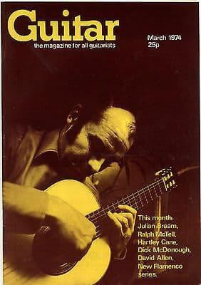 Guitar Magazine Vol 3 No 3 March 1974 Julian Bream Ralph McTell Dick McDonough David Allen Hartley