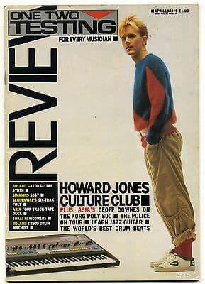 One Two Testing Magazine April 1984 Billy Bragg Howard Jones Culture Club Lieber and Stoller