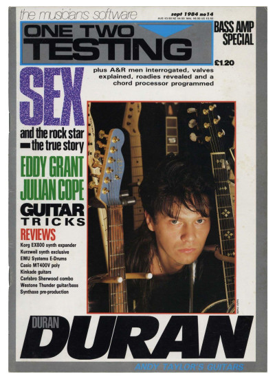 One Two Testing Magazine September 1984 Julian Cope Duran Duran Alan Rogun Berry Gordy Eddy Grant