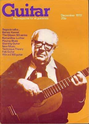 Guitar Magazine Vol 1 No 5 December 1972 Barney Kessel Gibson SG Series Segovia Romanillos