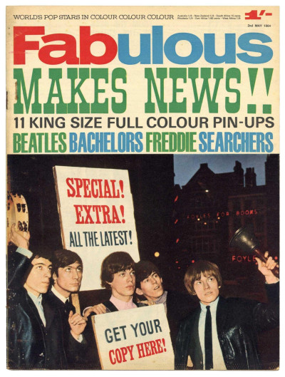 Fabulous Magazine 2 May 1964 Rolling Stones Beatles Searchers Screaming Lord Sutch Billy Fury