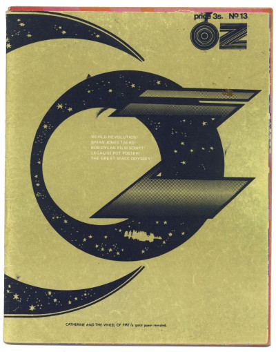 OZ Magazine No 13 June 1968 Golden Nigel Weymouth and Micheal English poster cover